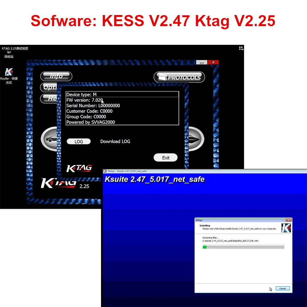 Полный набор Ktag 7,020 KESS V2 5,017 V2.47 красный светодиодный BDM Рамка ECU чип-тюнинг инструмент K-TAG V7.020 KESS V5.017 Мастер онлайн Версия ЕС