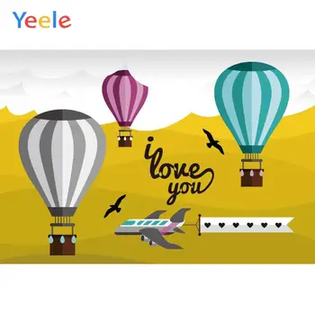 

Yeele Hot Air Balloons Custom Marry Wedding Birthday Party Photography Backgrounds Photographic Backdrops Props For Photo Studio