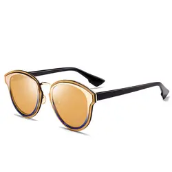 Летние новые металлические оригинальные солнцезащитные очки модные дикие Солнцезащитные очки женские повседневные мужские солнечные