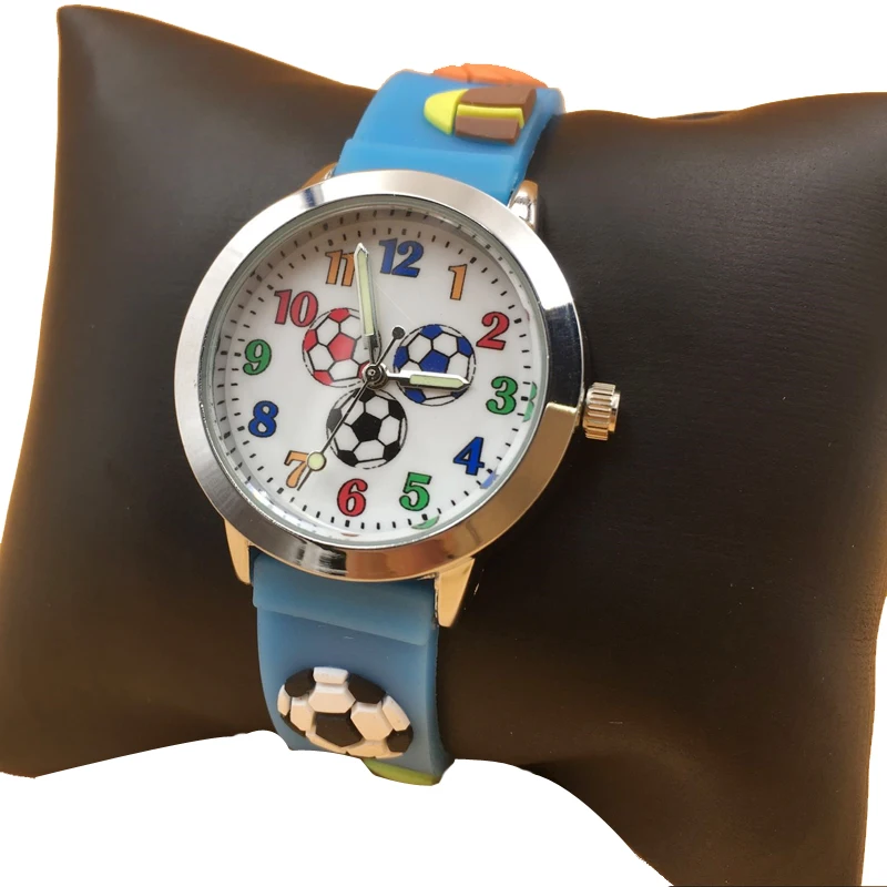 free drop shipping new 2020 hot fashion kids watches jelly silicone football watch girl students wristwatches cheap price (26)