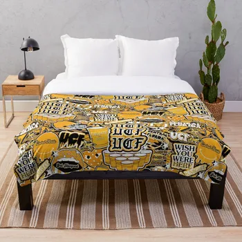 

U C F Throw Blanket Soft Sherpa Blanket Bed Sheet Single Knee Blanket Office Nap Blanket