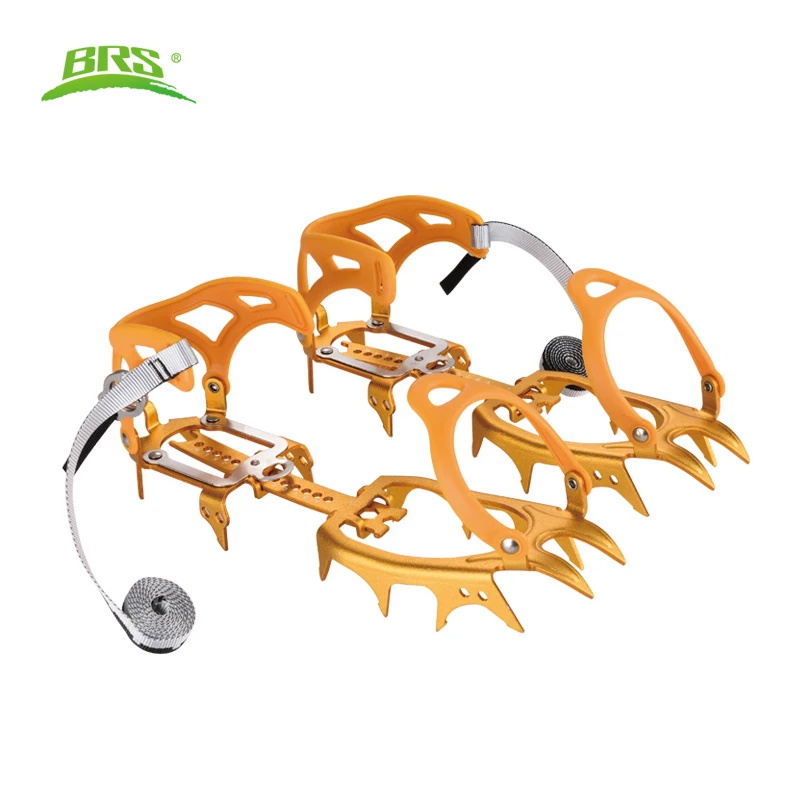 Brss3 14 Teeth Ice Grippers Walking Crampons Ultralight Aluminium