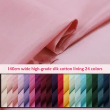 Nowy z nadrukiem i barwione jedwabna tkanina bawełniana jednokolorowe jedwabne jedwabna tkanina bawełniana podszewka bazowa jedwabna tkanina bawełniana tkanina jedwabna tanie tanio CN (pochodzenie) Na co dzień