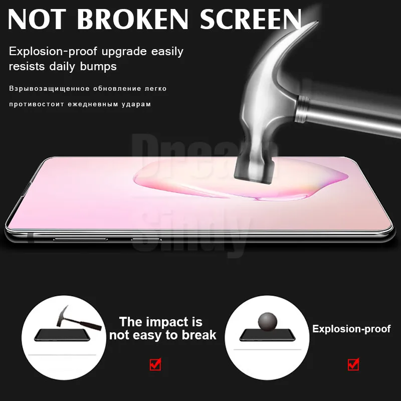 100D УФ клеевая защитная пленка из закаленного стекла для samsung Galaxy S8 S9 S10 Plus S10e Защита экрана для Note 8 9 10 Pro стекло