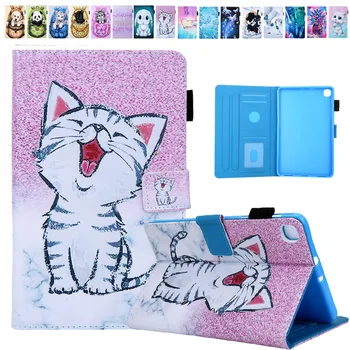 

Case for Samsung Galaxy Tab A 8.4 2020 SM-T307 T307U Cute Cat Painted PU Leather Funda Cover Stand Capa Coque with Pencil Holder