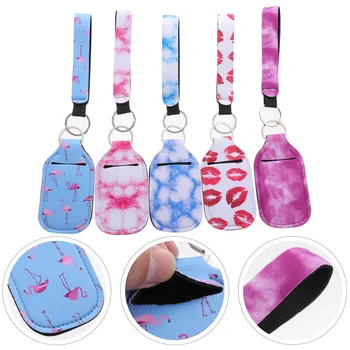 

5 Pairs Durable Portable Creative Chapstick Holder Keychains