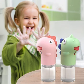 

Dinosaur Cartoon Children Automatic Hand Washing ligent Sensor Foam Soap Dispenser Kitchen Bathroom Supplies-Green