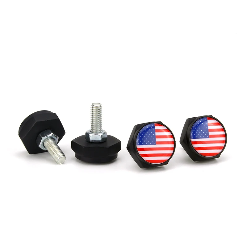 10 Sets License Plate Screw Universal License Plate Bolts Car Accessories For Honda Mugen Jazz Accord Toyota Corolla Auris Yaris - Название цвета: United States