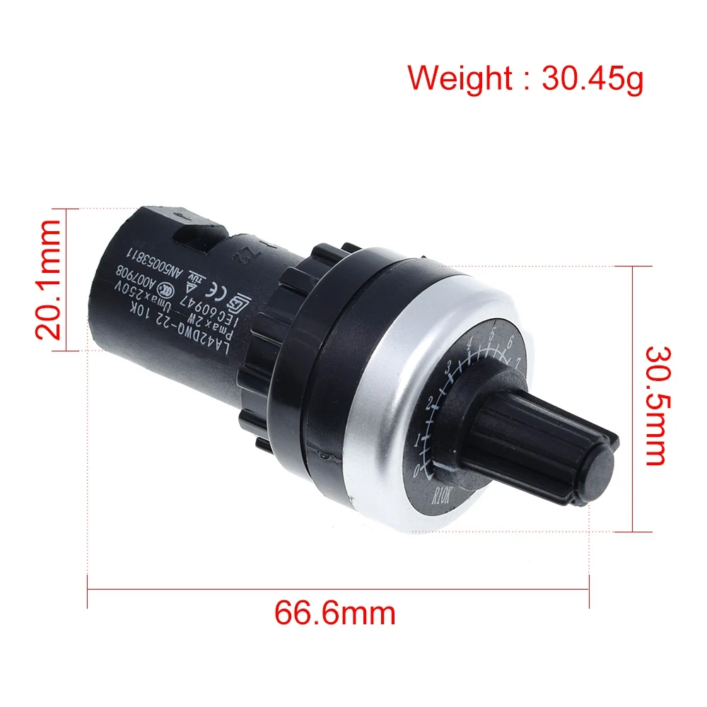 10K 22 mm Potenciómetro rotativo gobernador LA42DWQ-22 inversor convertidor de resistencia 10K 22 mm Potenciómetro rotativo gobernador LA42DWQ-22 inversor convertidor de resistencia