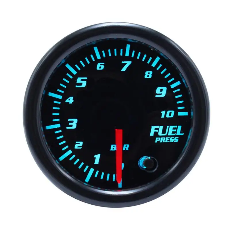 7 цветов " 52 мм такометр rpm метр светодиодный Автомобильный Тахометр манометр вакуумный автомобильный измеритель указатель универсальный для лодочного мотора - Цвет: fuel press gauge