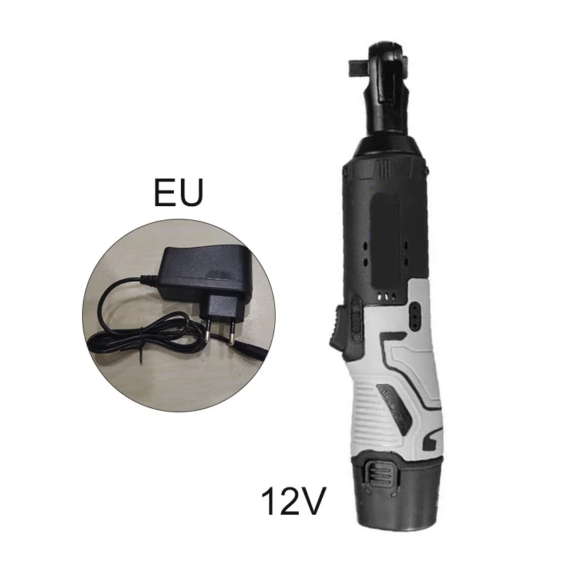 Для ремонта и обслуживания 12V 3/8 дюймов Перезаряжаемые Беспроводной электрический ключ с трещоткой w/Зарядное устройство+ Батарея рукоятка покрыта нескользким материалом 0-300r/мин