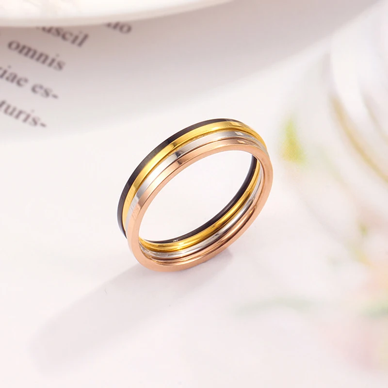 Stainless Steel Rings Women Jewelry Size 3 To 10 1mm Thin Flat Rings