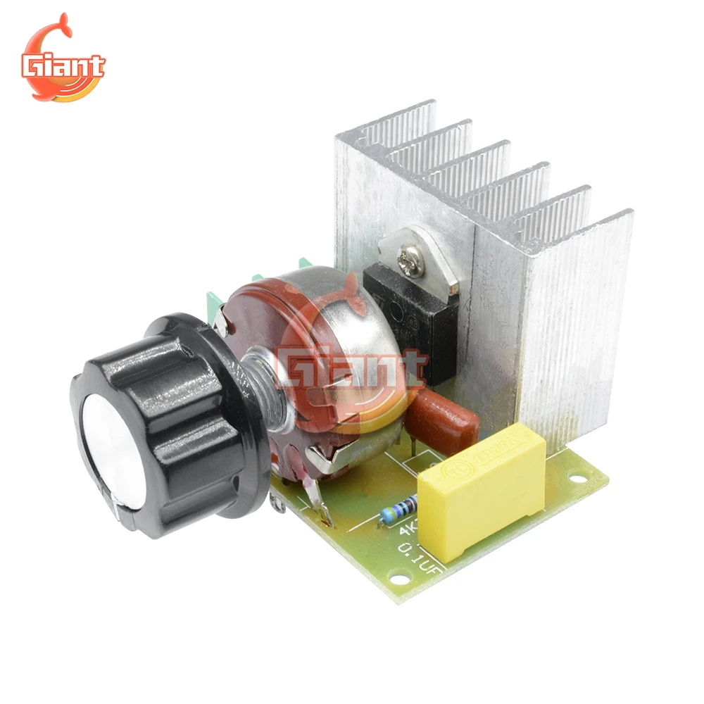 AC 220V 3800W Governor Motor Speed Control PWM Controller Switch Dimming Voltage Regulator High Power Drive Module | Обустройство