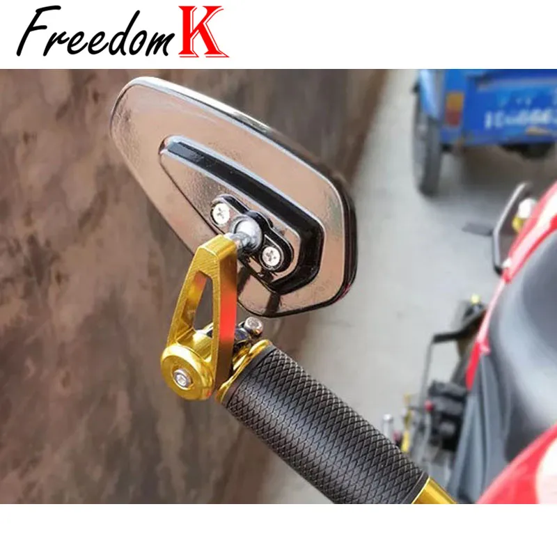 CNC 오토바이 백미러 범용 투명 유리 스쿠터, Z250 Z300 Z650 Z750 Z800 Z900 Z900RS Z1000 Z1000SX 7/8 인치 22mm