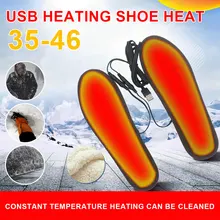 

USB Heating Insole Winter Electric Foot Warmer USB Heating Insole Electric Heating for Winter Outdoor Hunting 35-46 Shoe Size