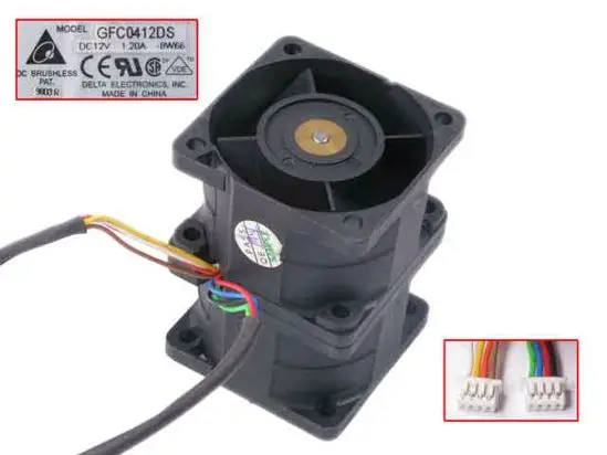 Delta Electronics gfc0412ds-8w66 DC 12V 1.2A 40x40x56mm серверный Вентилятор охлаждения