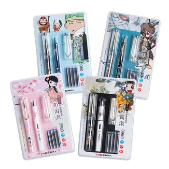 

2020 anime cute 0.38 Fountain Pen stationery for school goods office Supplies Erasable blue ink Writing pens Chinese style