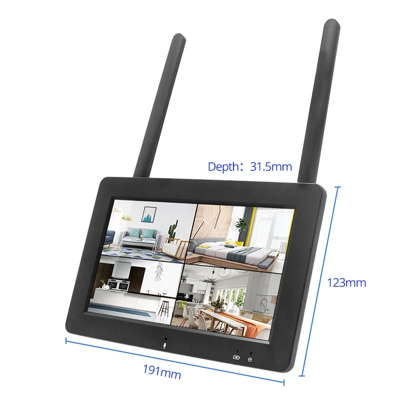 Wetrans 4CH 1080P NVR Wi-Fi SD карты 7 дюймов Сенсорный экран для IPPRO Беспроводной камеры мини сетевой видеорегистратор