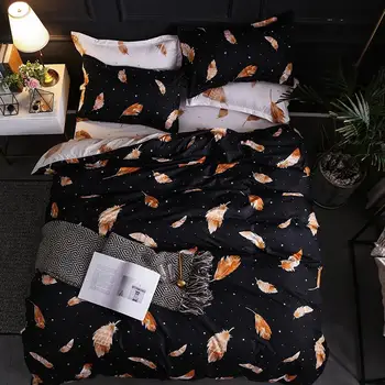 

50 Christmas Snowflake Bedding Set Unicorn Bed Linen Duvet Cover Flat Sheet Pillowcase Sets Queen King Twin Full Size