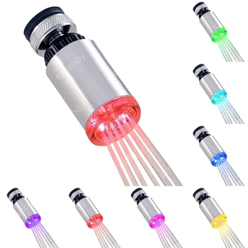 

led faucet light 7 color changing water glow shower(Aerator for faucet)