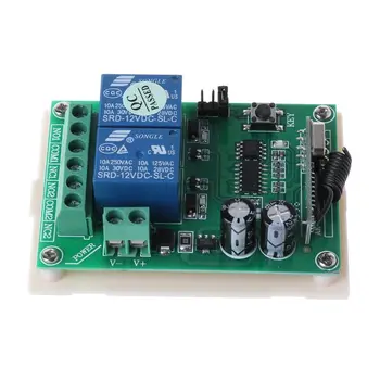 

DC12-24V 2CH Relay Remote Control Switch 315/433Mhz Wireless Receiver for Garage X3UA