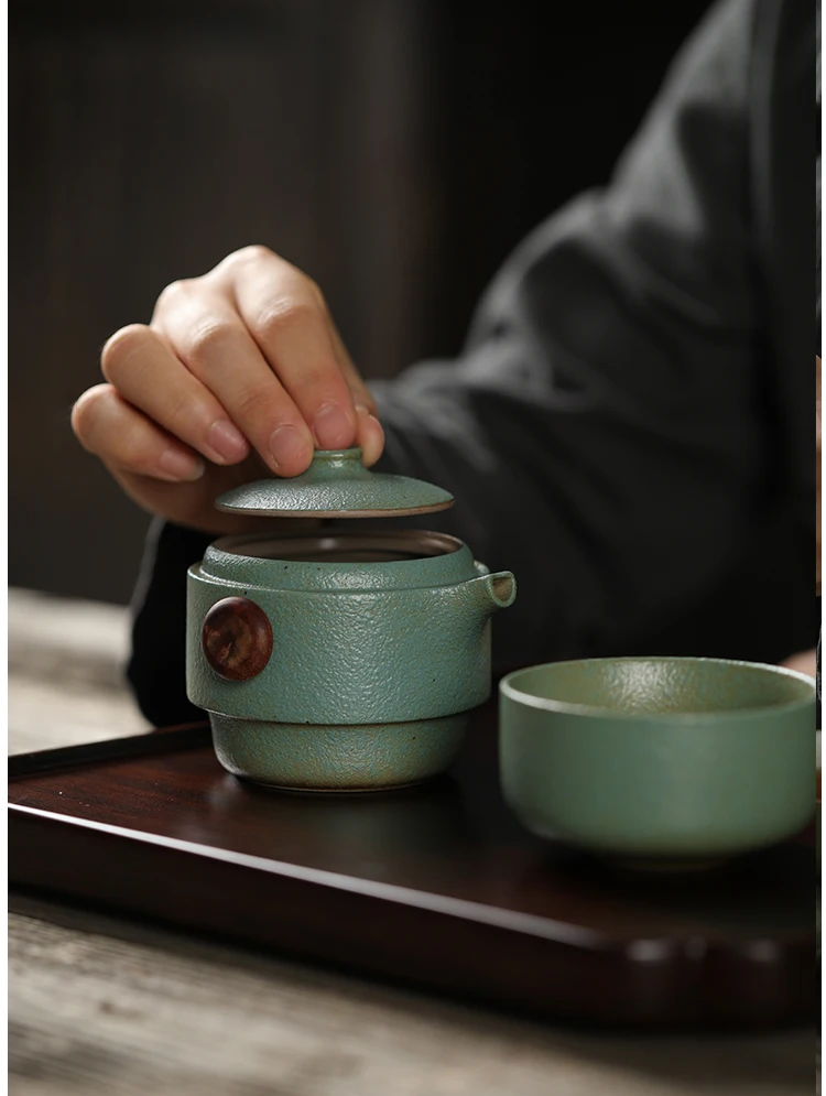 TANGPIN керамический чайник gaiwan, чайная чашка, фарфоровый чайный сервиз gaiwan, портативный чайный набор для путешествия, посуда для напитков