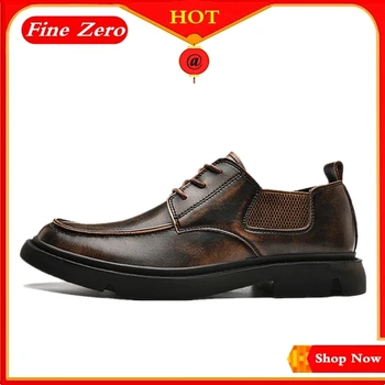 

Brand Men Shoes New Top Quality Oxfords British Style Men Genuine Leather Dress Shoes Business Formal Shoes Men Flats Botas
