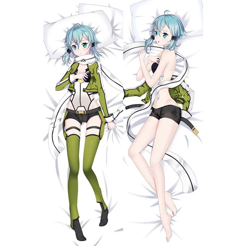 Polyester Новое поступление Аниме Sword Art Online Наволочки Dakimakura Чехол сексуальная девушка 3D двухсторонняя постельные принадлежности обниматься тела Чехол SA19 - Цвет: Polyester