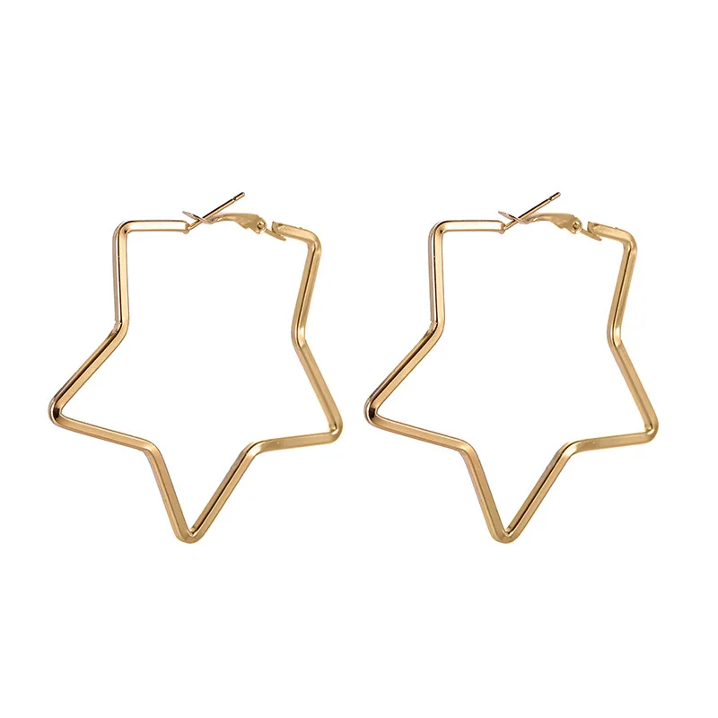 

WISHMETYOU Exaggerated Geometric Irregular Graphics 7.5CM/5.5CM/4.5CM Earrings For Women Attractive Jewelry Accessories Pendant