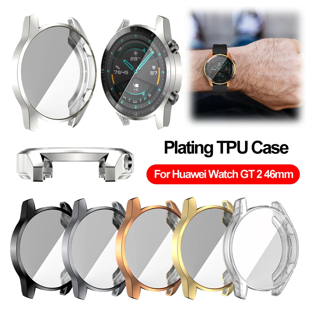 Чехол для часов Huawei Watch GT 2 46 мм мягкий ТПУ HD полный экран защитный чехол gt Защитная