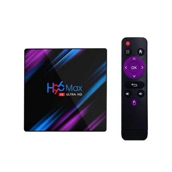 

AMS-H96 MAX RK3318 Smart TV Box Android 9 9.0 2GB 16GB 4K for Youtube Media Player TV BOX Android TV Set Top Box(US Plug)