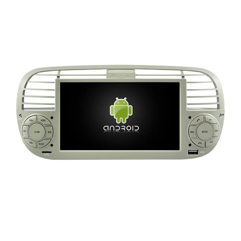 

6.2'' Inch 1 Din 2+16G Android 9.0 Car DVD Player For FIAT 500 2007-2014 with WIFI GPS Radio Black and White Multimedia player