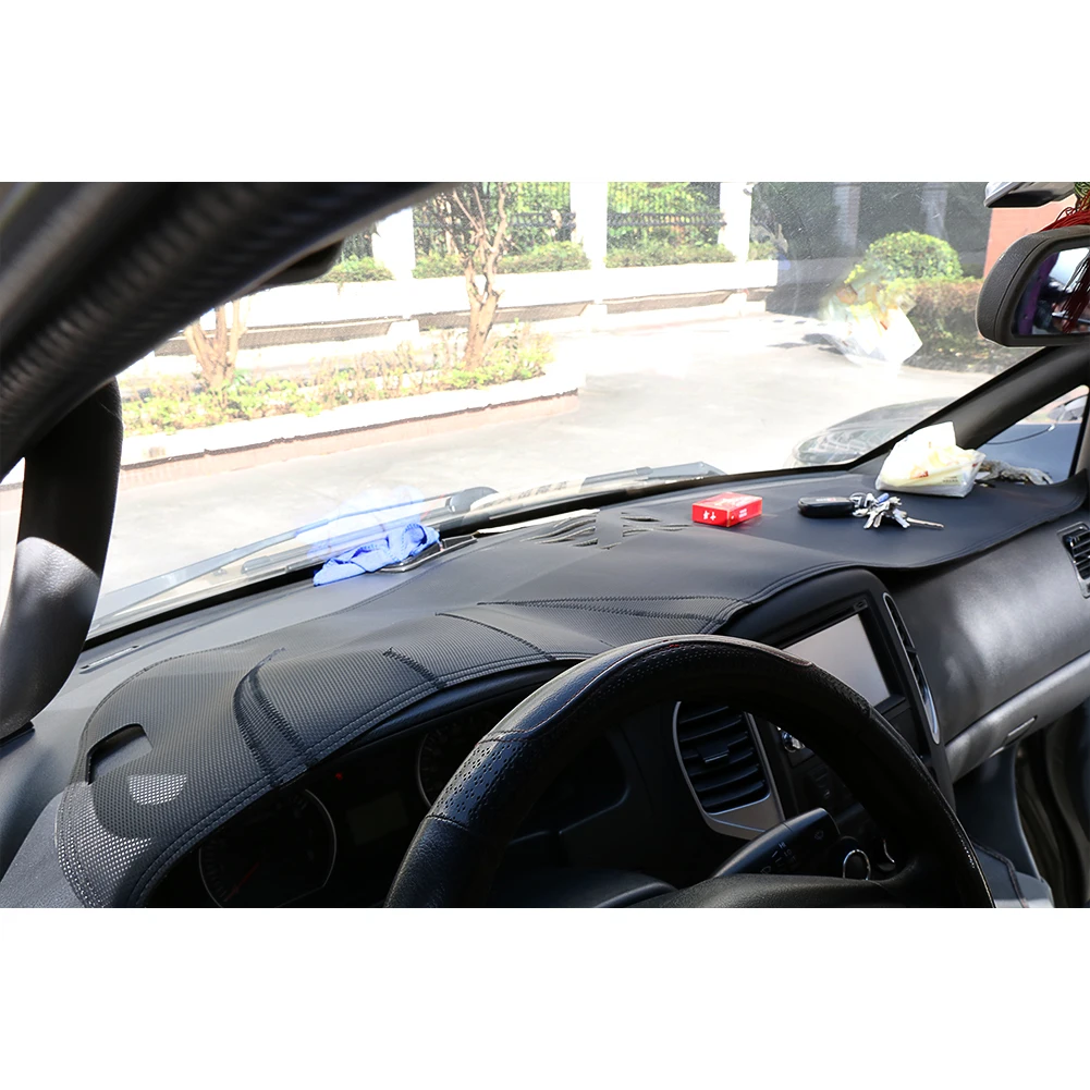 Для Jaguar XF 2008 2009 2010 2011- Аксессуары для левого вождения 1 шт. кожаный автомобильный коврик для приборной панели Stciker