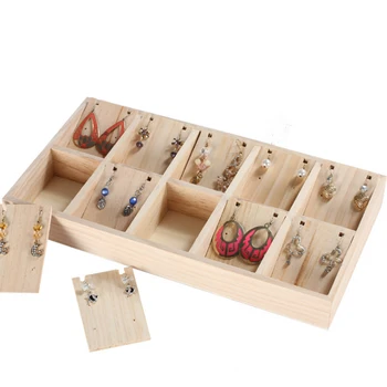 

2019 New Fashion Free shipping Solid Wood Jewellery Display Tray Earrings, Bracelets, Pendant Display Tray