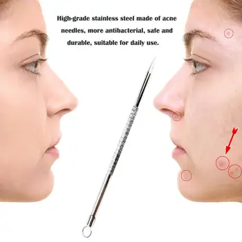 

Stainless Steel Blackhead Acne Needles with Sufficient Durability and Ruggedness Remove Tools Face Skin Care Pore Cleaner