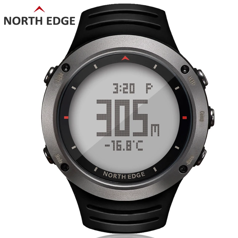 

Men's Sport Digital Watch Hours Running Swimming Sports Watches Altimeter Barometer Compass Thermometer Weather Men NORTH EDGE