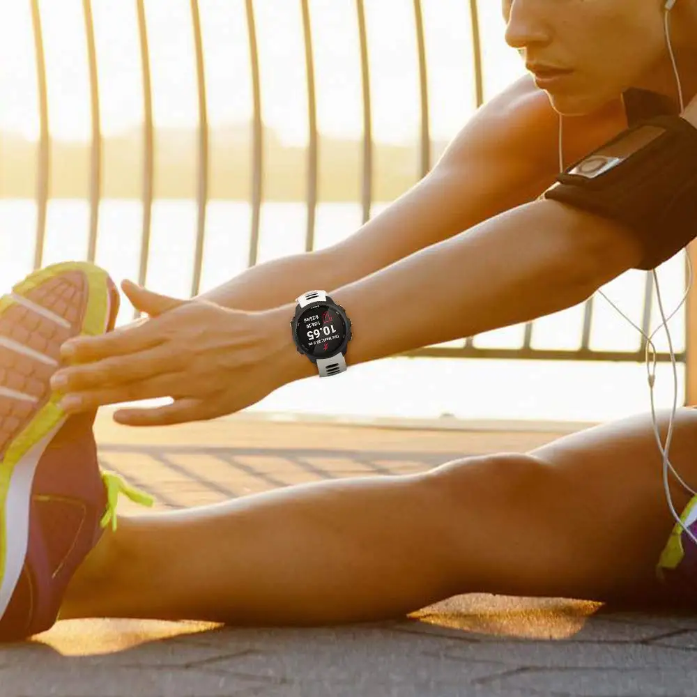 20 мм ремешок совместимый для Garmin vivoactive 3 полосы мягкий силиконовый ремешок для часов Легкий ремень для Forerunner245 645 SmartWatch