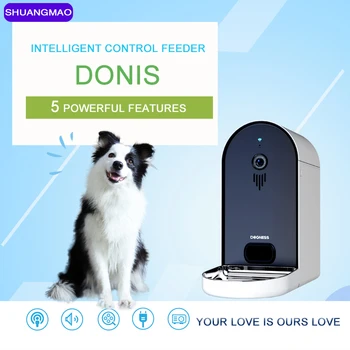 

Mobile Smart Automatic Pet Cat Dog Feeder Bowl 6l Remote Feeding Intelligent Electric Usb Take Picture Video Observation Product