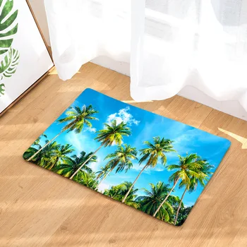 

1PC 40x60cm Rainforest Home Bath Mat Non-slip Bathroom Carpet Soft Mat kitchen Toilet Floor Decor Christmas