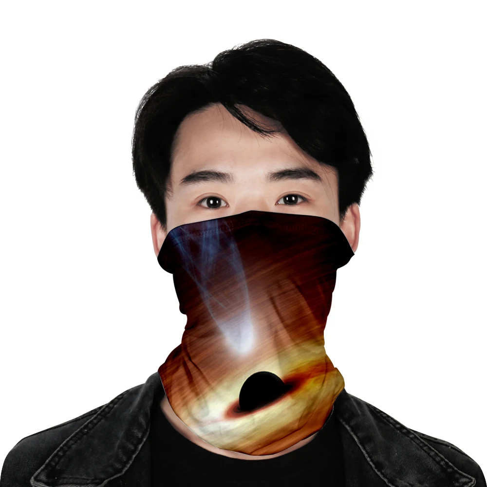 

Funny Creative Washable Outdoor scarf Scarf shawl Starry Sky Dustproof Keep Warm Scarf 3D Print Mouth Masks Sun Protection Mask
