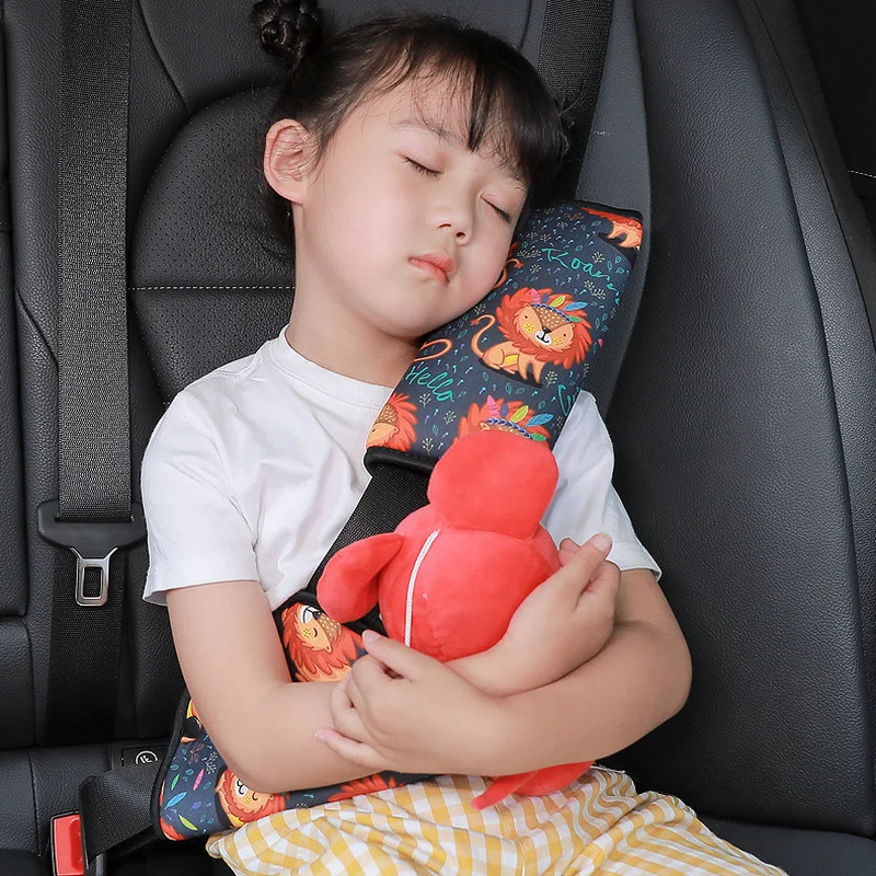 Car Seat Belt Adjustment Holder Seatbelt Padding Cover for Baby Child Kids Anti-Neck Safety Shoulder Positioner Shoulder Pad Kit