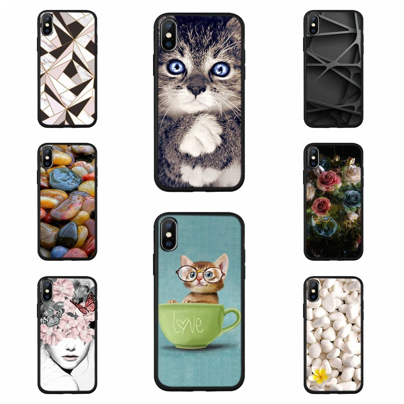 Soft Cover Case For iPhone X XR XS 11 11Pro 7 8 Plus Cat Stone Mandala Pattern Phone Cases Fundas Max B33 |