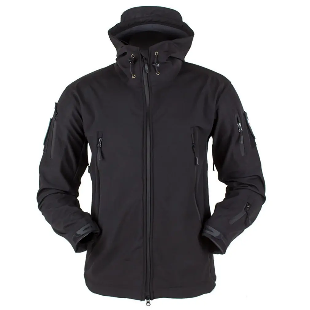 Goedkoop Outdoor Soft Shell Fleece Mannen En Vrouwen Winddicht Waterdicht Ademend Warm Drie In een Jas Shark Leren Jas
