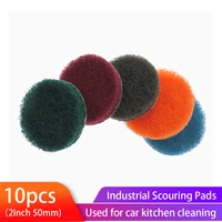 Scrub Pad 10Pcs 2 Inch Flocking Industrial Scouring Pads Heavy Duty 240/400/800/1000 Nylon Polishing Pad for Kitchen Cleaning 1
