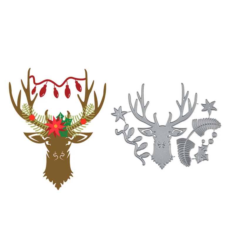 

Eastshape Deer Decoration Metal Cutting Dies for Craft Dies Scrapbooking Embossing Die Cut Stencil Animal Cutting Dies
