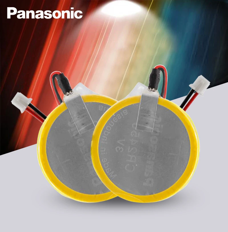 Комплект из 2 предметов новый оригинальный Panasonic CR2450 батарея с припоем контактный