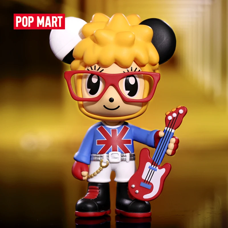 

POP MART Stayreal Mousy little Rock'n Wave Series art figures Binary Action Figure Birthday Gift Kid Toy animal figures