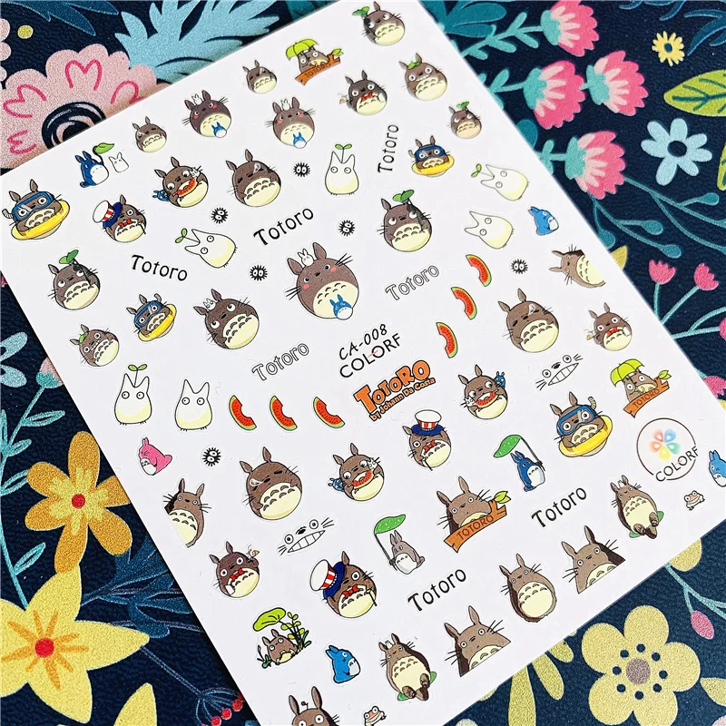 

Newest CA sereis CA-8-37-222 cat owl 3d nail art sticker nail decal stamping export japan designs rhinestones decorations