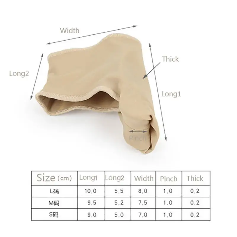 1 пара корректор Tiptoe Bunion эластичный многоразовый выпрямитель для ухода за ногами Защитная крышка большая кость пальца ноги ортопедическая ортопа для женщин и мужчин