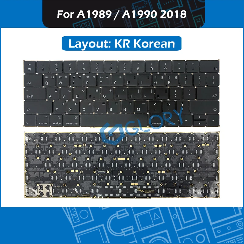 New A1989 A1990 KR Korean keyboard For font b Macbook b font Pro Retina 13 15